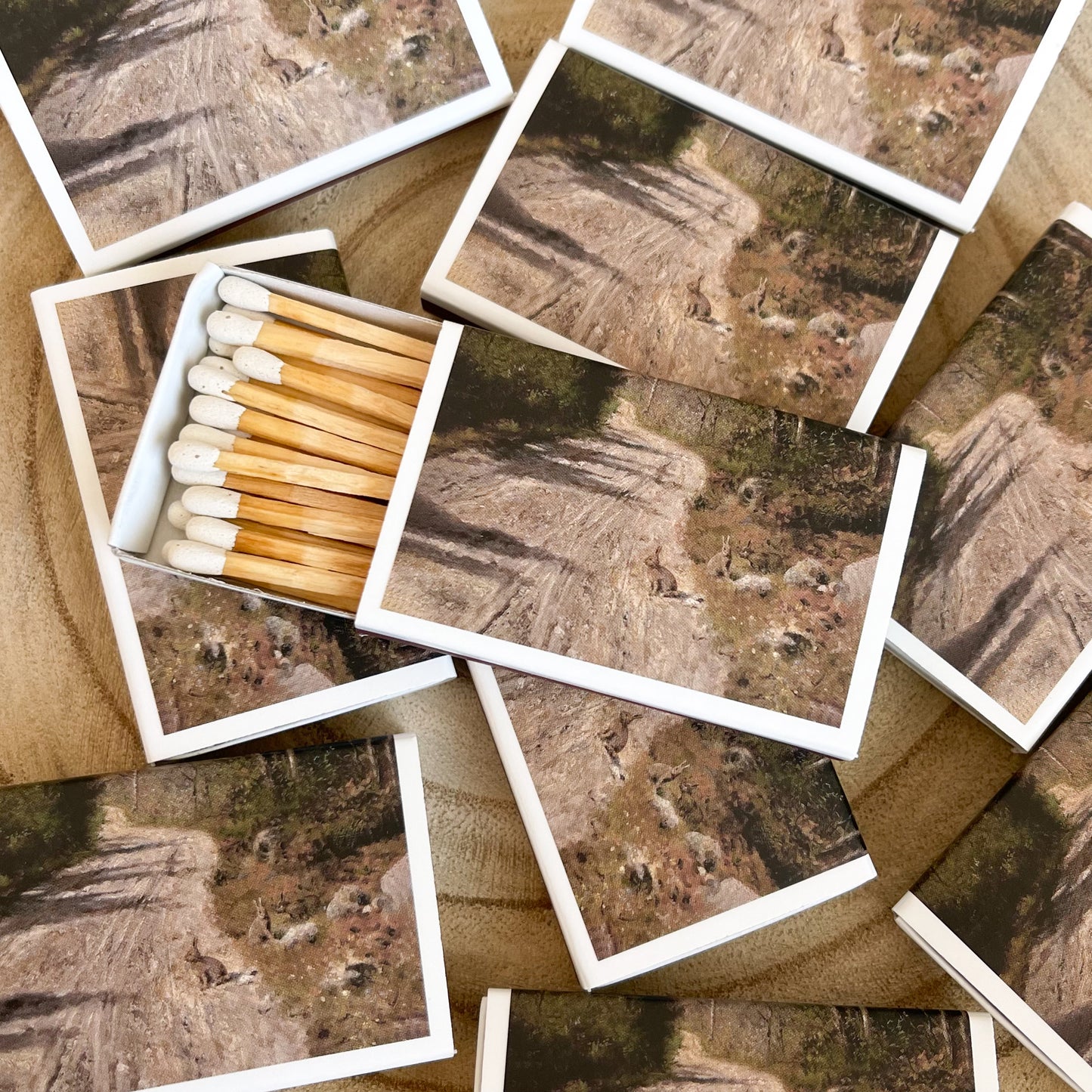 Spring Rabbit Trail Match Set | Vintage Landscape