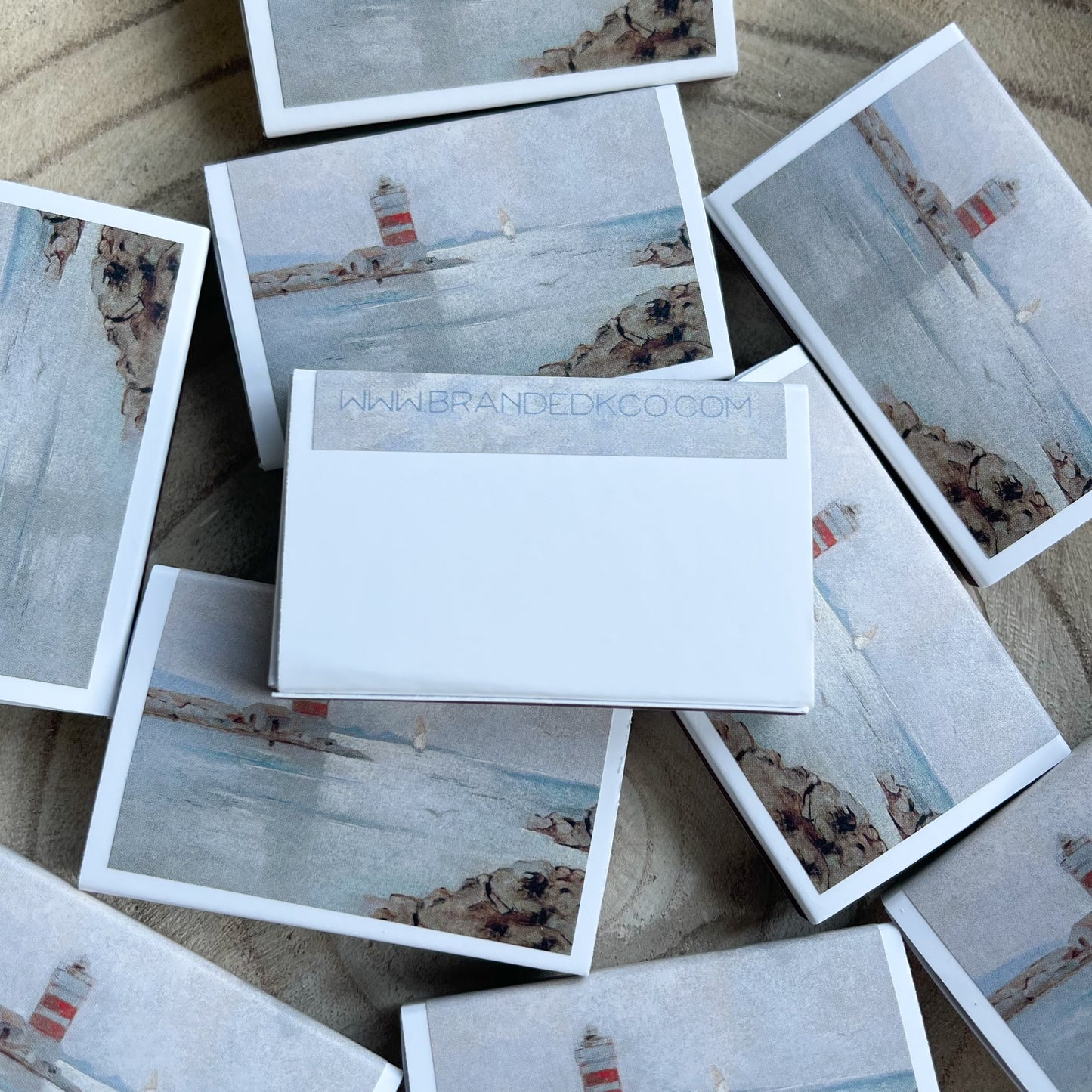 Nautical Lighthouse Match Set | Vintage Landscape
