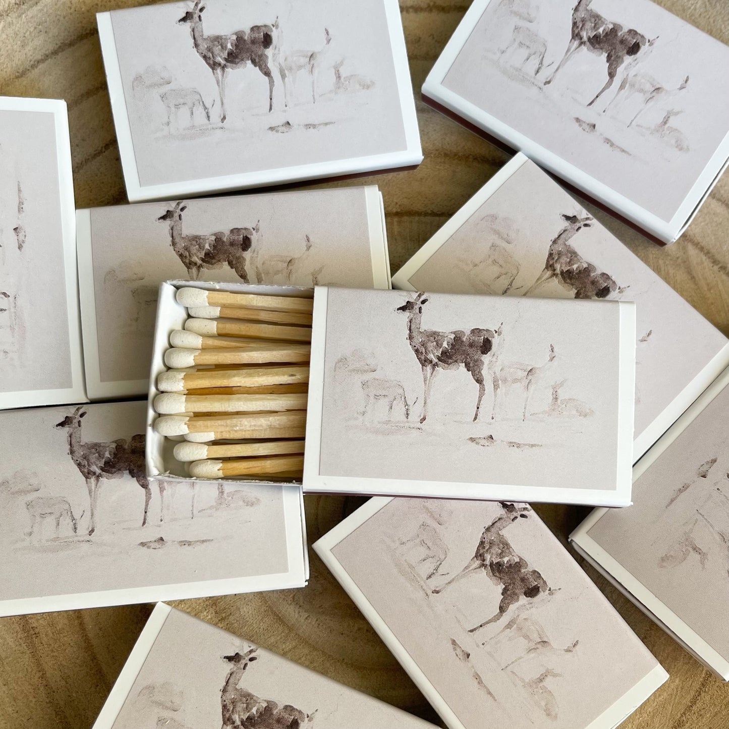 Deer Match Set | Vintage Landscape