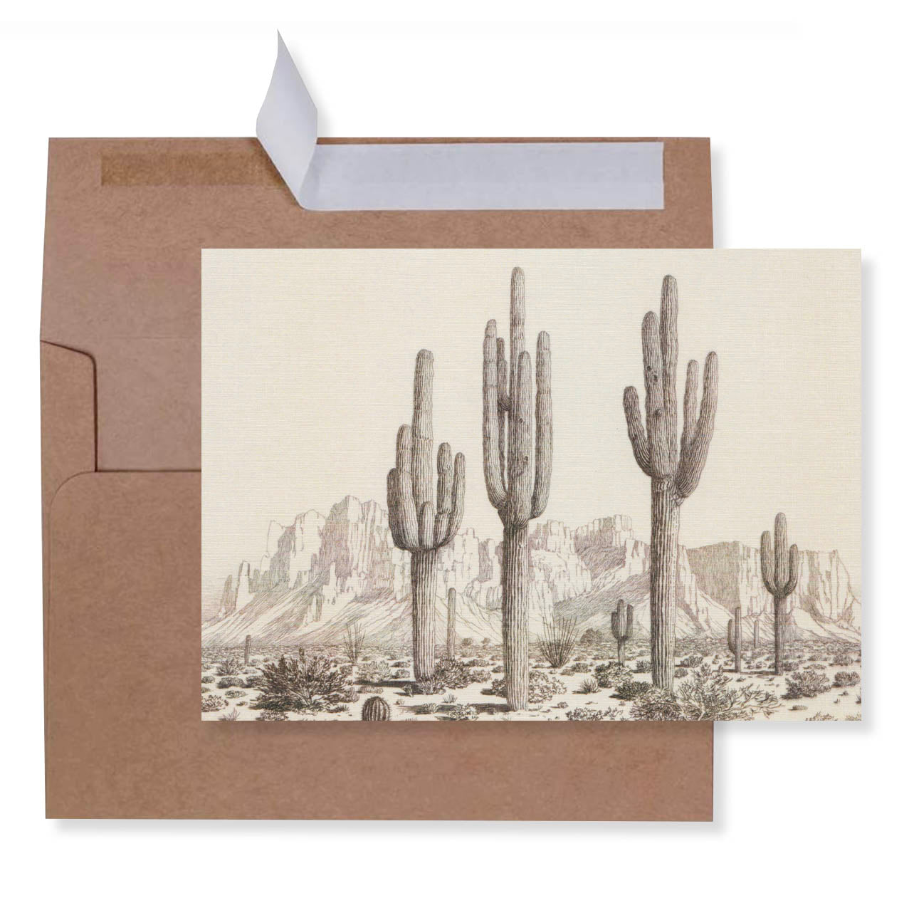 Desert Cactus Greeting Card