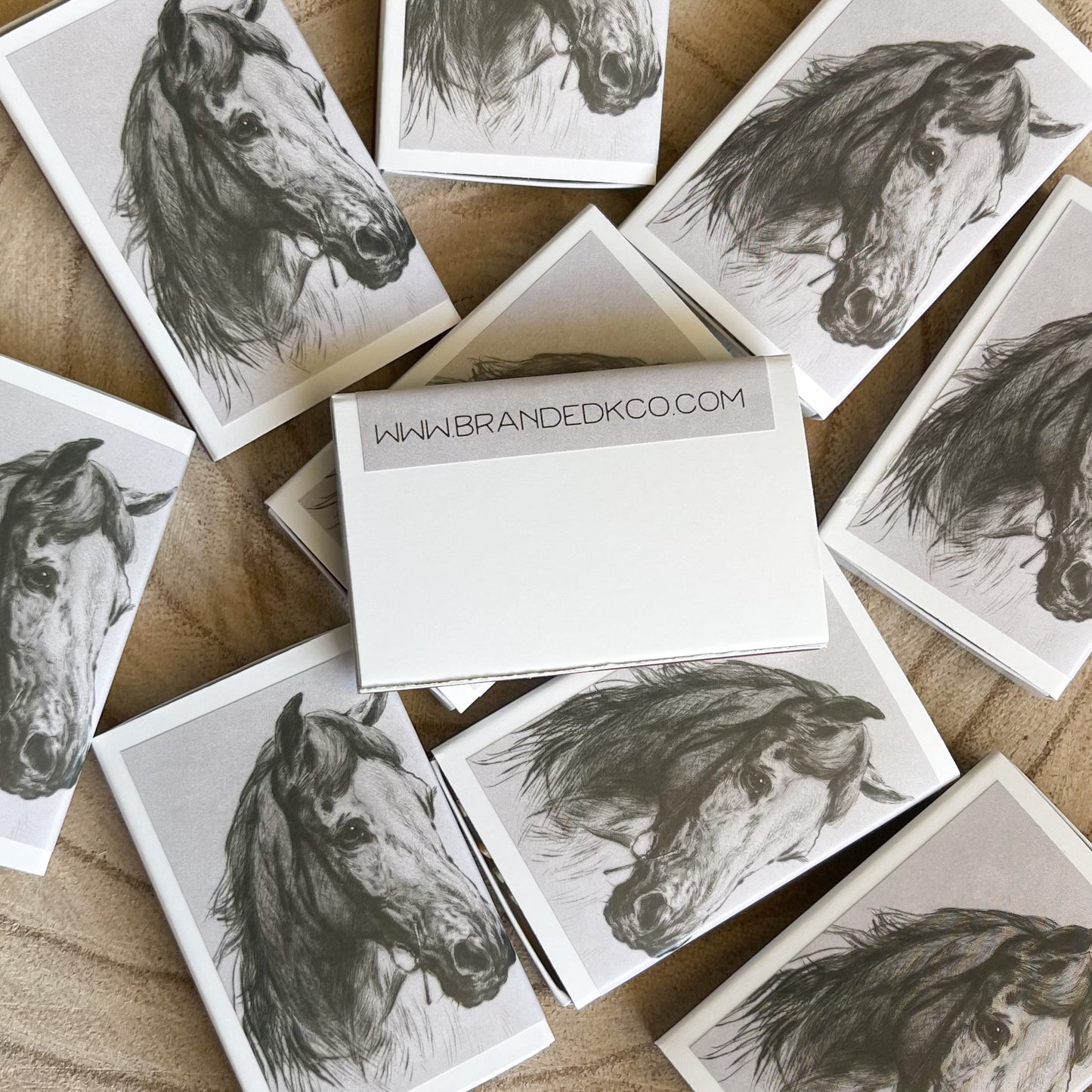 Horse Portrait Match Set | Vintage Landscape
