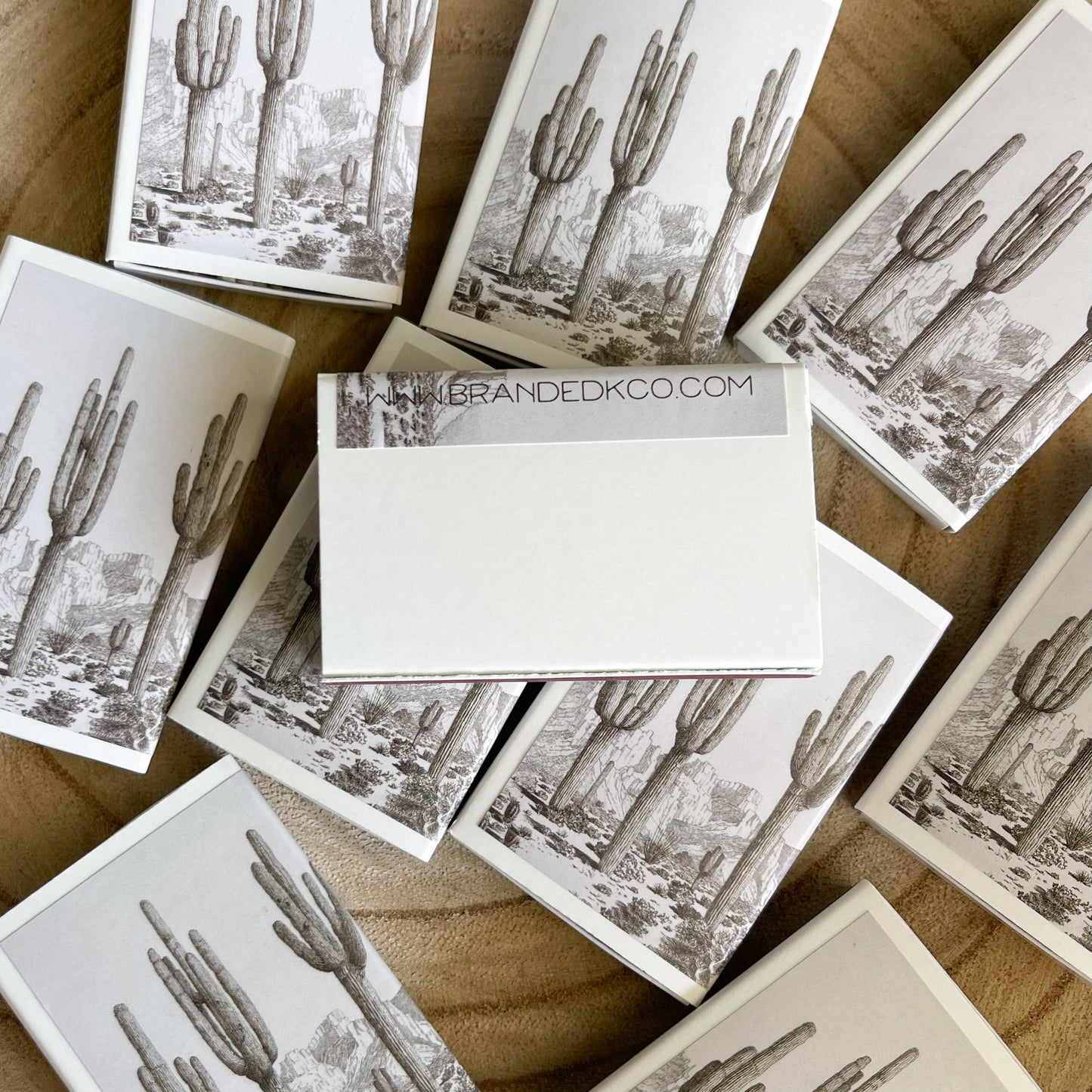 Desert Cactus Portrait Match Set | Vintage Landscape