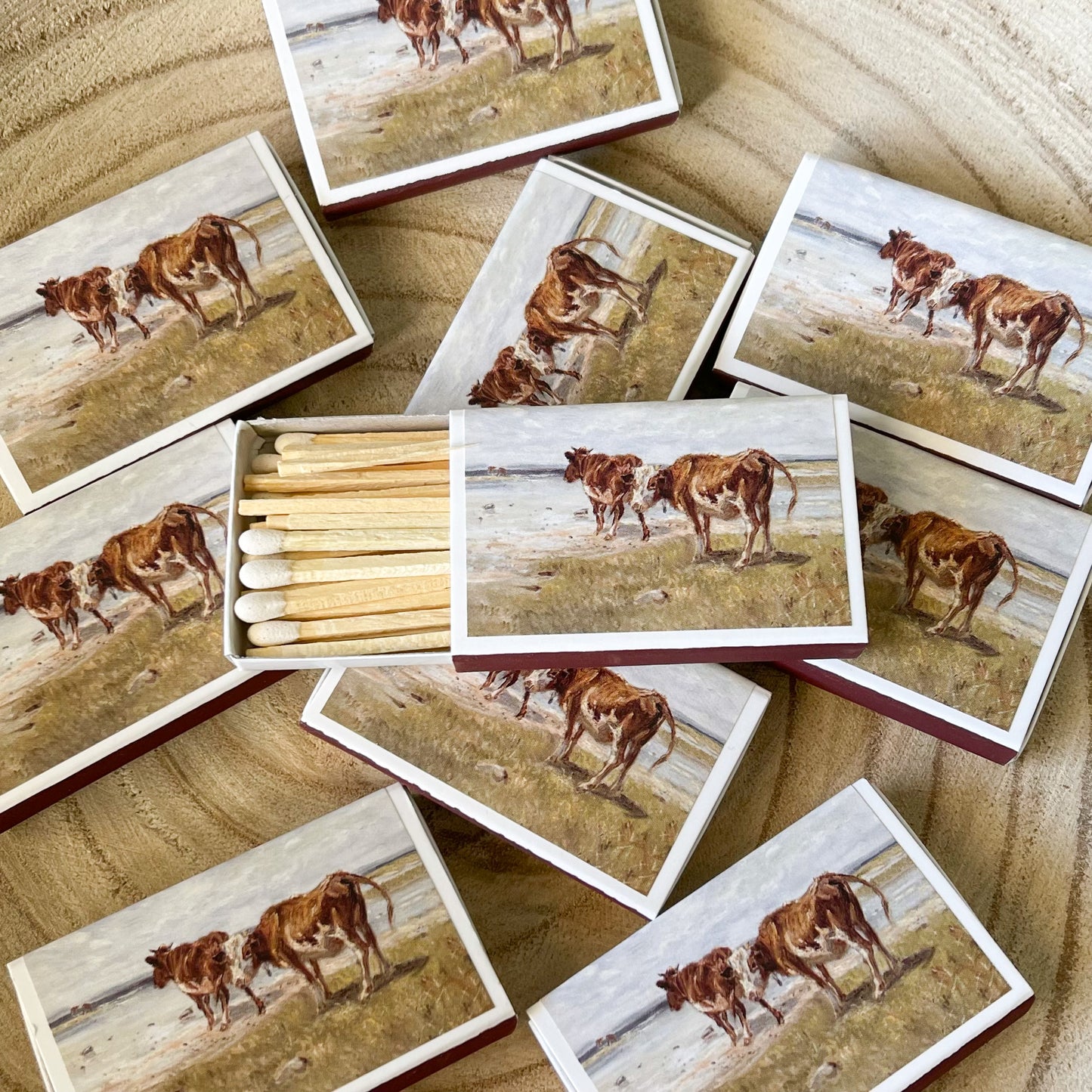 Cattle Match Set | Vintage Landscape