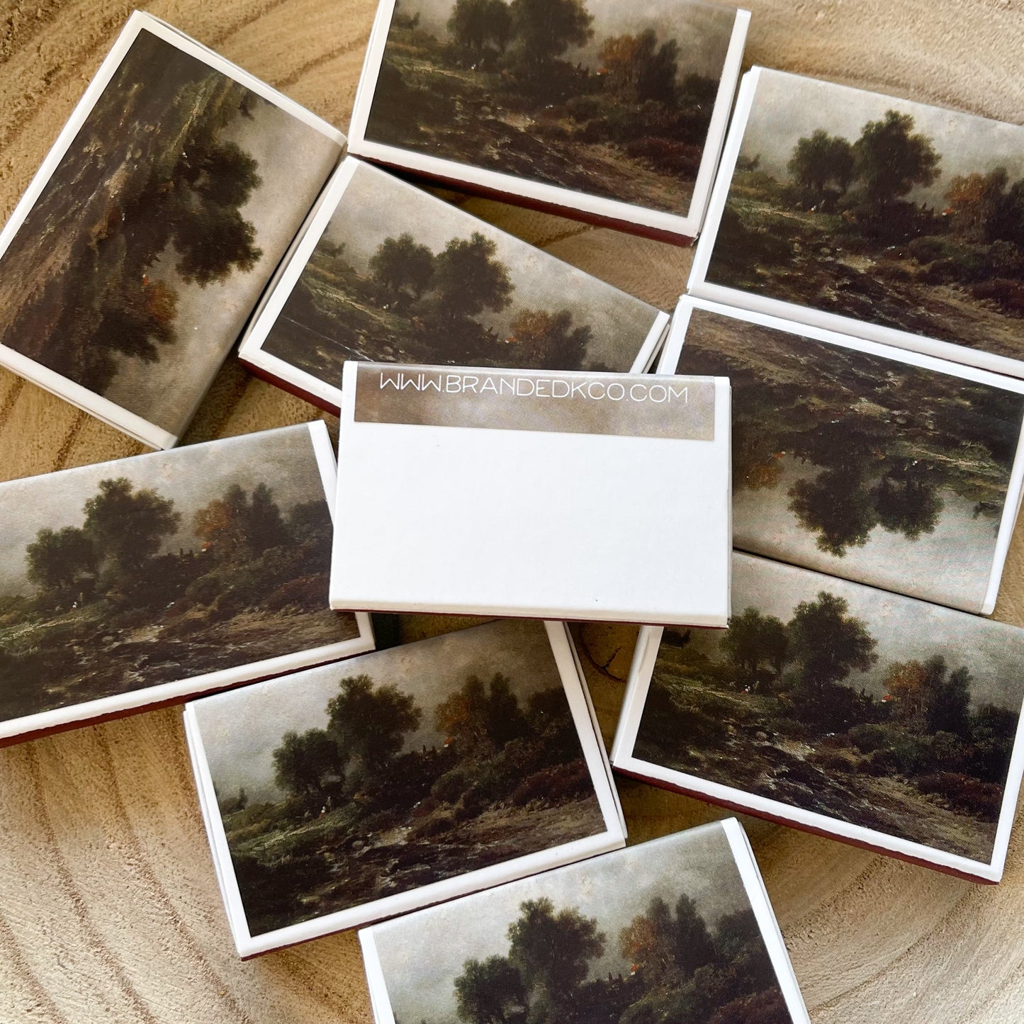 Dark Tree Match Set | Vintage Landscape