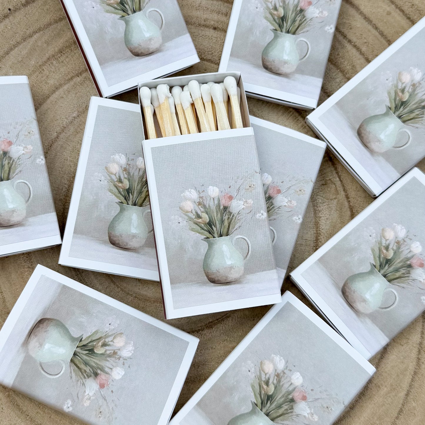 Vase of Tulips Match Set | Vintage Landscape