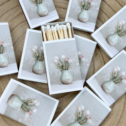 Vase of Tulips Match Set | Vintage Landscape