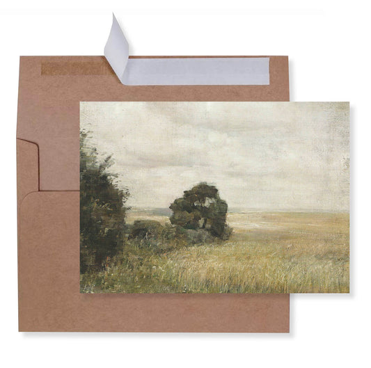 Tree Meadow Greeting Card