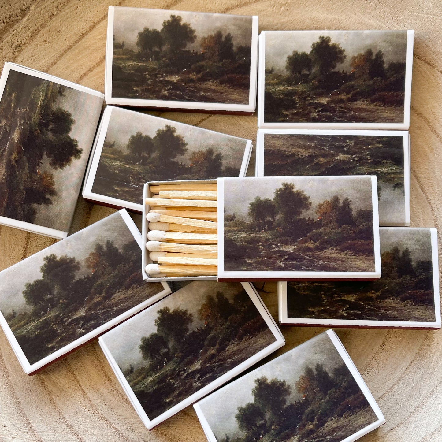 Dark Tree Match Set | Vintage Landscape